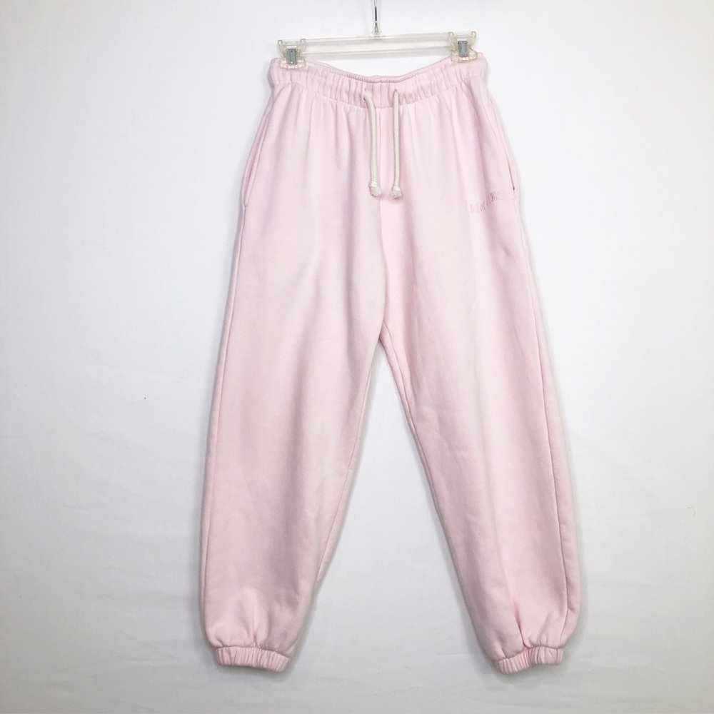 Djerf Avenue Soft Pink Fleece Joggers